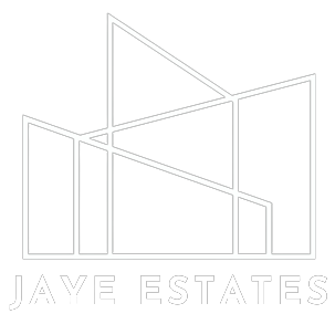 Jaye Estates white logo transparent background